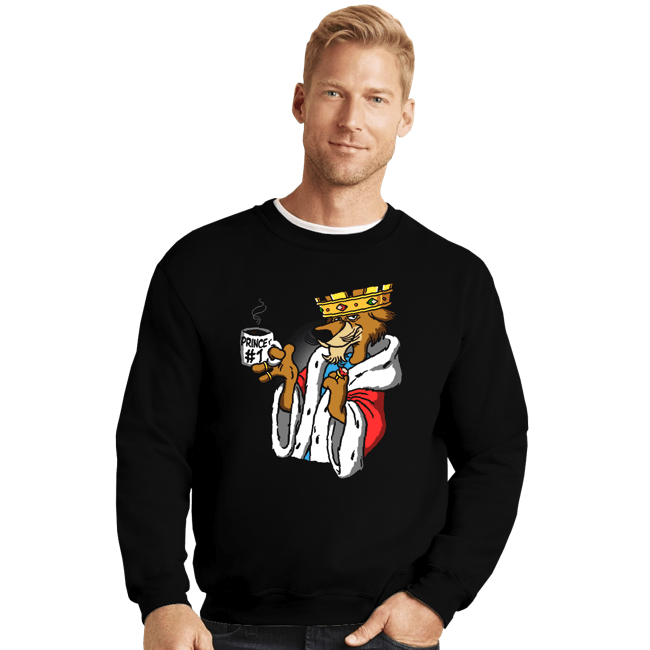 Secret_Shirts Crewneck Sweater, Unisex / Small / Black Prince Number 1