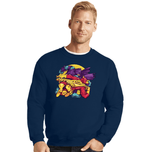Daily_Deal_Shirts Crewneck Sweater, Unisex / Small / Navy The Bart Knight