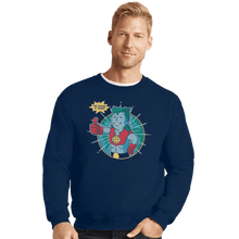 Load image into Gallery viewer, Shirts Crewneck Sweater, Unisex / Small / Navy Planet Boy
