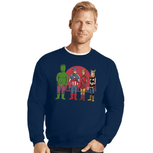 Shirts Crewneck Sweater, Unisex / Small / Navy King Of The Heroes