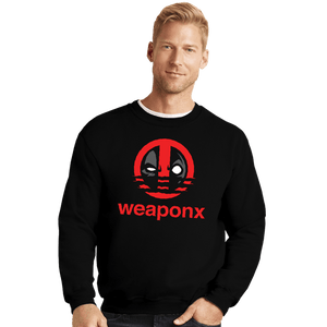 Daily_Deal_Shirts Crewneck Sweater, Unisex / Small / Black Weapon X Athletic