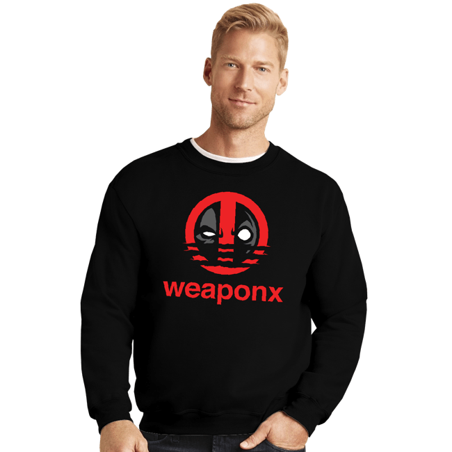 Daily_Deal_Shirts Crewneck Sweater, Unisex / Small / Black Weapon X Athletic