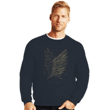 Load image into Gallery viewer, Shirts Crewneck Sweater, Unisex / Small / Dark Heather The Survey Corps
