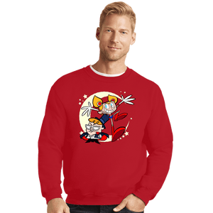 Daily_Deal_Shirts Crewneck Sweater, Unisex / Small / Red Sailor's Laboratory