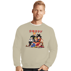 Shirts Crewneck Sweater, Unisex / Small / Sand The Shonen Club