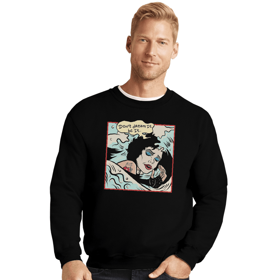 Shirts Crewneck Sweater, Unisex / Small / Black Be It