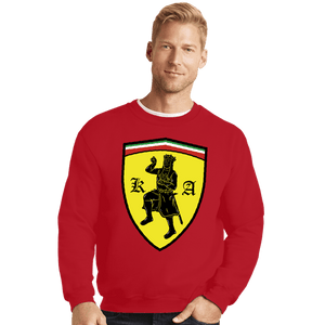 Daily_Deal_Shirts Crewneck Sweater, Unisex / Small / Red Scuderia Britanni