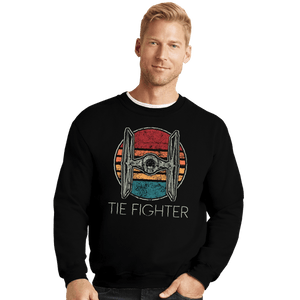 Shirts Crewneck Sweater, Unisex / Small / Black Vintage Dark Fighters