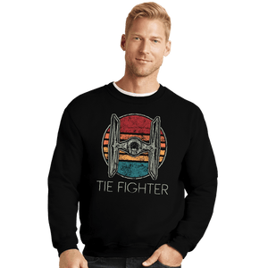 Shirts Crewneck Sweater, Unisex / Small / Black Vintage Dark Fighters