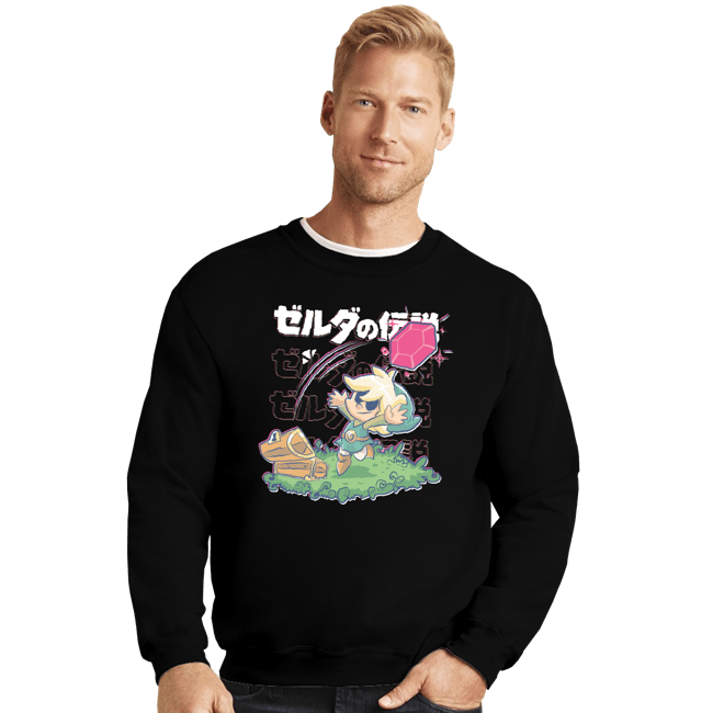Shirts Crewneck Sweater, Unisex / Small / Black Link Young