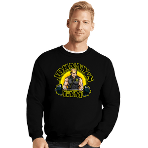 Shirts Crewneck Sweater, Unisex / Small / Black Johnny's Gym