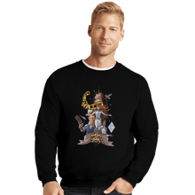 Load image into Gallery viewer, Daily_Deal_Shirts Crewneck Sweater, Unisex / Small / Black Galaxy Rangers

