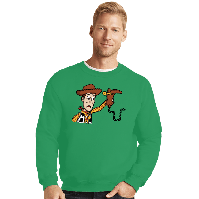 Secret_Shirts Crewneck Sweater, Unisex / Small / Irish Green Snake In My Boot