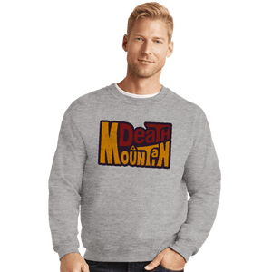 Secret_Shirts Crewneck Sweater, Unisex / Small / Sports Grey Mountain Death