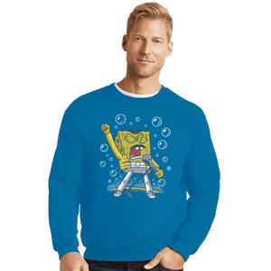 Shirts Crewneck Sweater, Unisex / Small / Sapphire Sponge Freddy