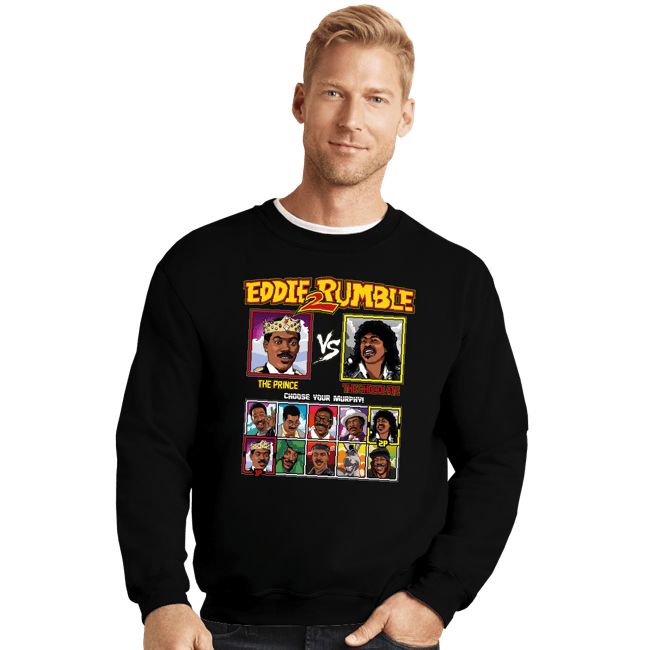 Shirts Crewneck Sweater, Unisex / Small / Black Eddie 2 Rumble