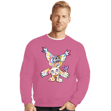 Load image into Gallery viewer, Shirts Crewneck Sweater, Unisex / Small / Azalea Magical Silhouettes - Gatomon
