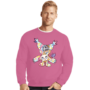 Shirts Crewneck Sweater, Unisex / Small / Azalea Magical Silhouettes - Gatomon