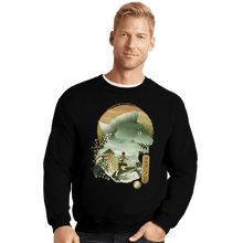 Load image into Gallery viewer, Shirts Crewneck Sweater, Unisex / Small / Black Dragonzord Ukiyoe
