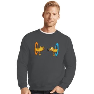 Shirts Crewneck Sweater, Unisex / Small / Charcoal Finally We Meet