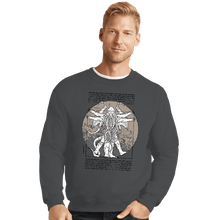Load image into Gallery viewer, Shirts Crewneck Sweater, Unisex / Small / Charcoal Lovecraft Man
