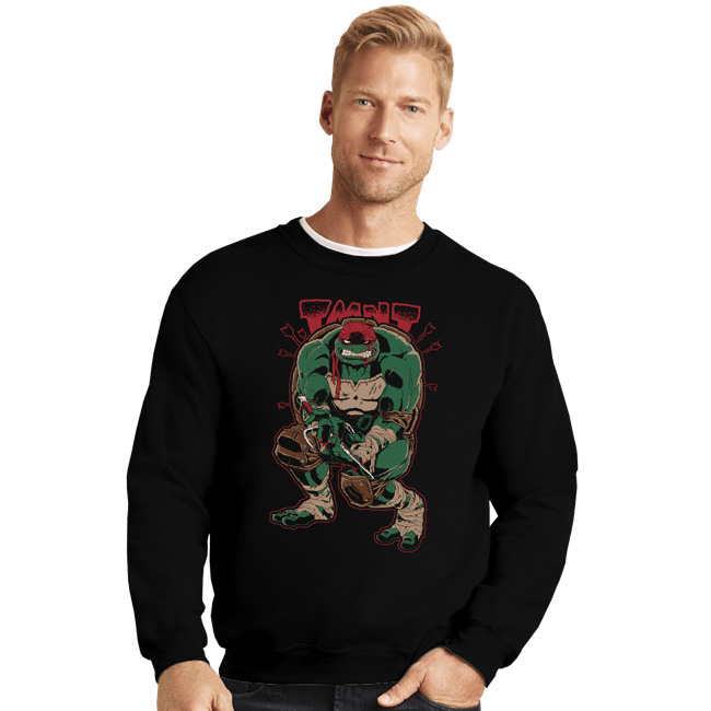 Daily_Deal_Shirts Crewneck Sweater, Unisex / Small / Black Dark Ninja Returns