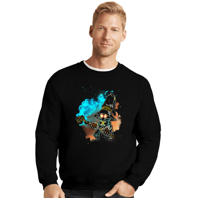 Daily_Deal_Shirts Crewneck Sweater, Unisex / Small / Black Soul Of The Black Mage