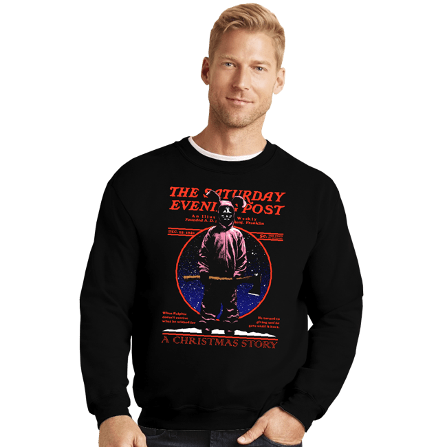 Daily_Deal_Shirts Crewneck Sweater, Unisex / Small / Black Christmas Story