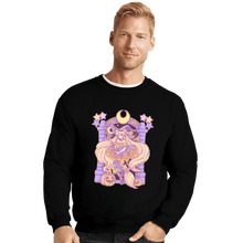 Load image into Gallery viewer, Shirts Crewneck Sweater, Unisex / Small / Black Sailor Halloween Moon
