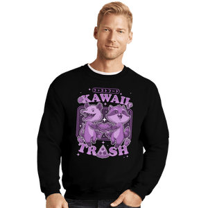 Secret_Shirts Crewneck Sweater, Unisex / Small / Black Kawaii Trash