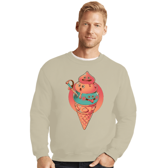 Daily_Deal_Shirts Crewneck Sweater, Unisex / Small / Sand Ice Quest