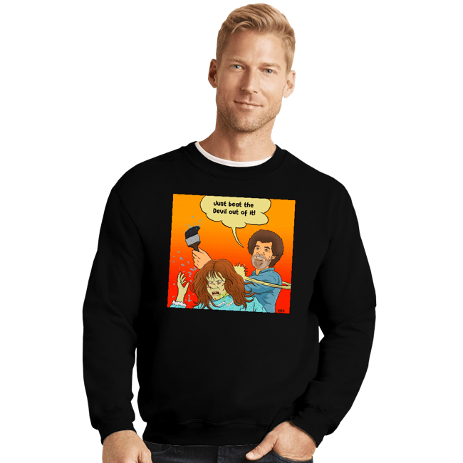 Secret_Shirts Crewneck Sweater, Unisex / Small / Black Beat The Devil!