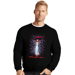 Secret_Shirts Crewneck Sweater, Unisex / Small / Black Carrie In The Rain