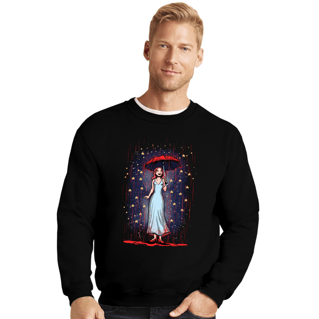 Secret_Shirts Crewneck Sweater, Unisex / Small / Black Carrie In The Rain