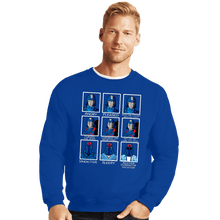 Load image into Gallery viewer, Daily_Deal_Shirts Crewneck Sweater, Unisex / Small / Royal Blue The Many Faces of Cobra Commander
