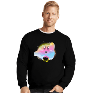 Daily_Deal_Shirts Crewneck Sweater, Unisex / Small / Black Dream Landscape