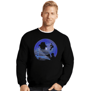 Shirts Crewneck Sweater, Unisex / Small / Black Vertigo