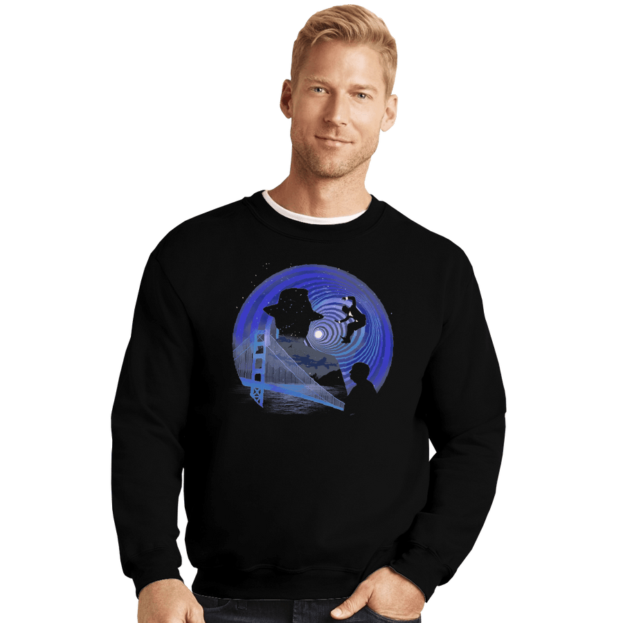 Shirts Crewneck Sweater, Unisex / Small / Black Vertigo