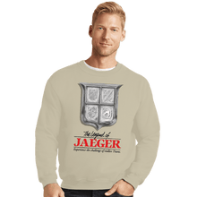 Load image into Gallery viewer, Shirts Crewneck Sweater, Unisex / Small / Sand The Legend Of Jaeger
