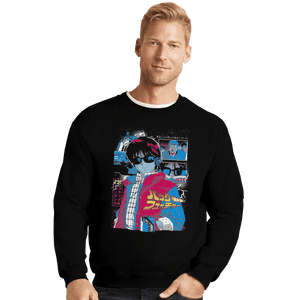 Shirts Crewneck Sweater, Unisex / Small / Black Back To The City Pop