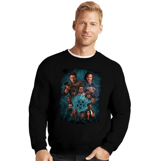 Shirts Crewneck Sweater, Unisex / Small / Black The Winchesters
