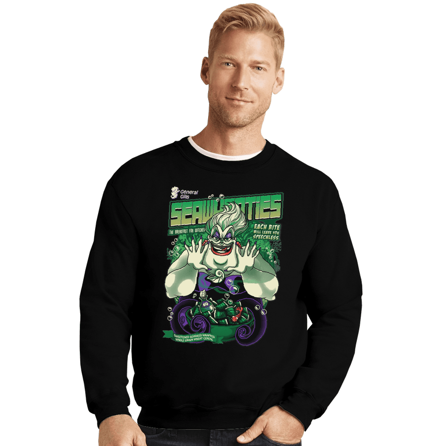 Shirts Crewneck Sweater, Unisex / Small / Black Seawheaties