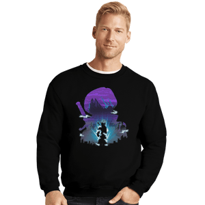 Shirts Crewneck Sweater, Unisex / Small / Black Future Skyline