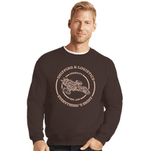 Load image into Gallery viewer, Shirts Crewneck Sweater, Unisex / Small / Dark Chocolate Serenity Shipping And Logistics
