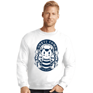 Shirts Crewneck Sweater, Unisex / Small / White Baseball Lover