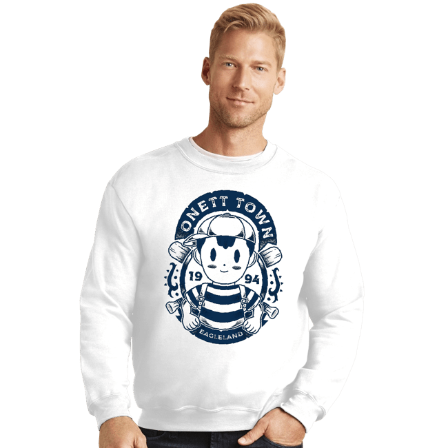 Shirts Crewneck Sweater, Unisex / Small / White Baseball Lover