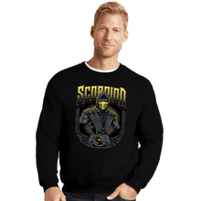 Load image into Gallery viewer, Daily_Deal_Shirts Crewneck Sweater, Unisex / Small / Black Scorpion Crest
