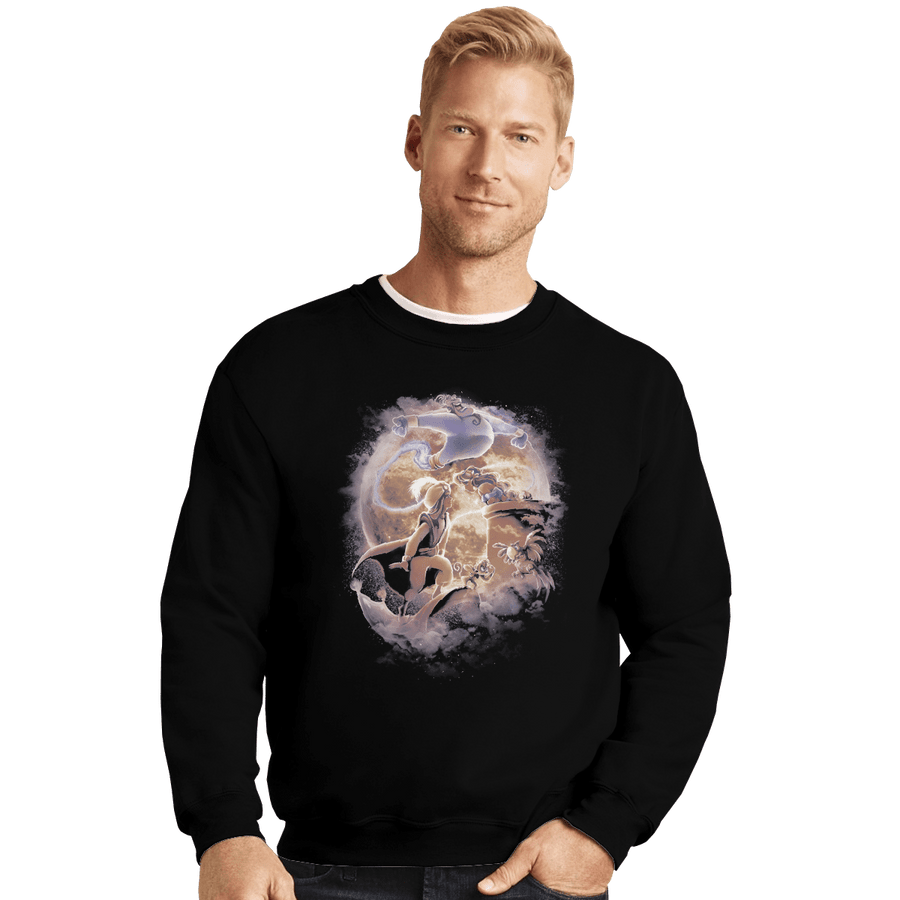 Shirts Crewneck Sweater, Unisex / Small / Black Arabian Nights