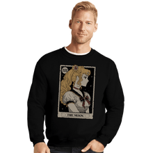 Load image into Gallery viewer, Secret_Shirts Crewneck Sweater, Unisex / Small / Black Moon Tarot
