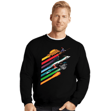 Load image into Gallery viewer, Shirts Crewneck Sweater, Unisex / Small / Black Spirited Streaks
